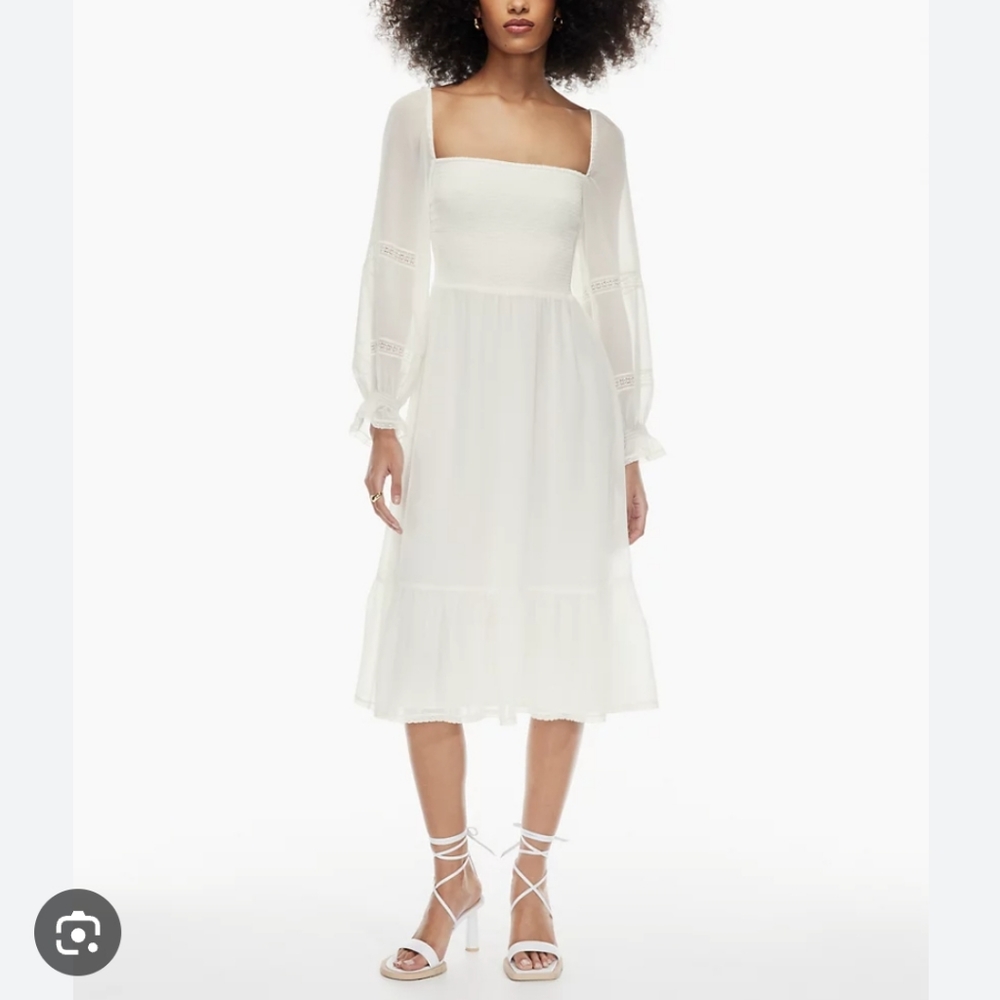 Aritzia White Midi Dress